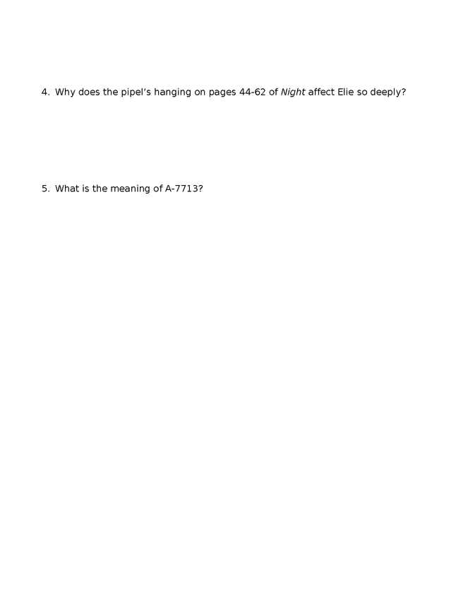 night quiz/answer key p. 1-62 preview image 3