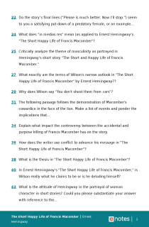 Preview image of Popular Questions About The Short Happy Life of Francis Macomber