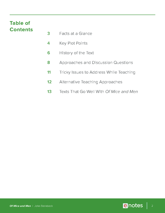 of mice and men enotes teaching guide preview image 2