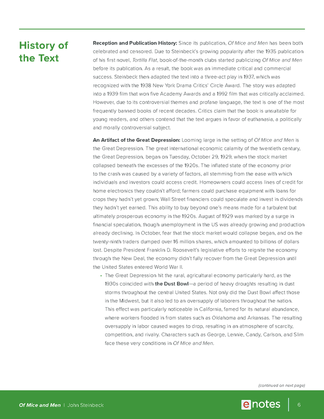 of mice and men enotes teaching guide preview image 6