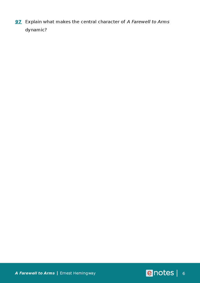 Popular Questions About A Farewell to Arms