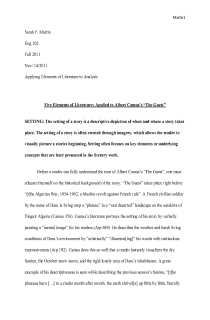 the book cover of 5 Elements of Literature Analyized within "The Guest"