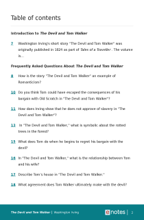 Preview image of Popular Questions About The Devil and Tom Walker