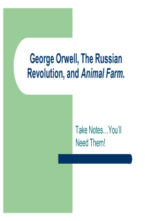the book cover of Animal Farm Powerpoint