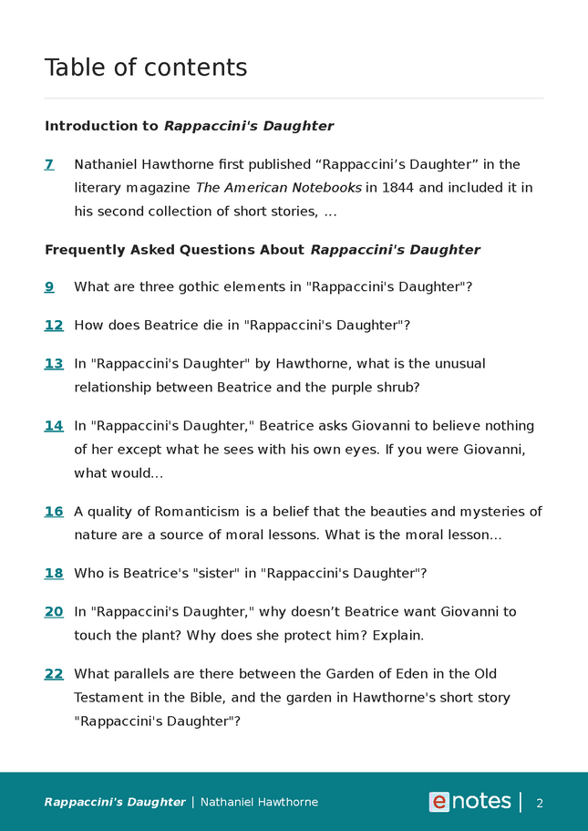 popular questions about rappaccini's daughter preview image 2