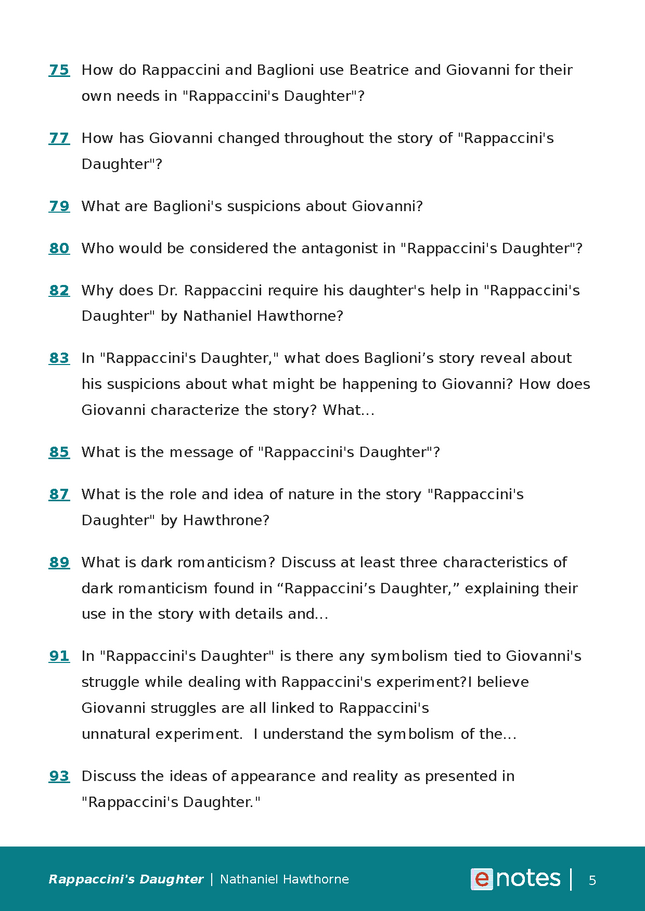popular questions about rappaccini's daughter preview image 5
