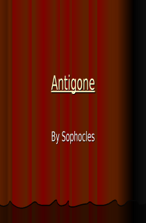 the book cover of Background PowerPoint Presentation for Antigone