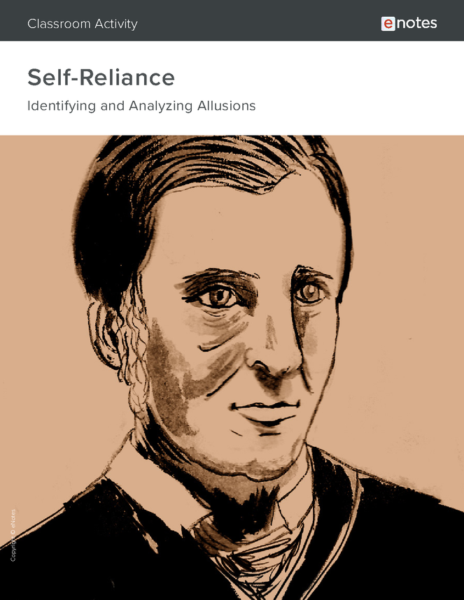Self-Reliance Allusion Activity - eNotes.com