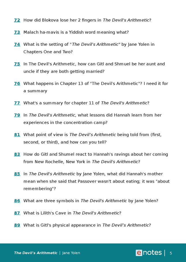 popular questions about the devil's arithmetic preview image 5