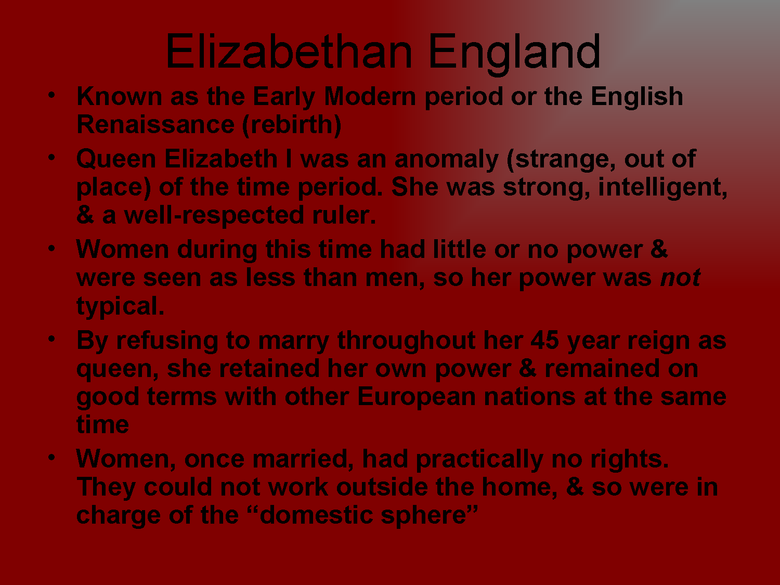 shakespeare/elizabethan england powerpoint preview image 2