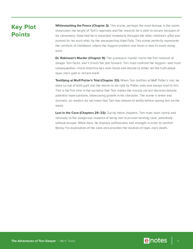 the adventures of tom sawyer enotes teaching guide preview image 4