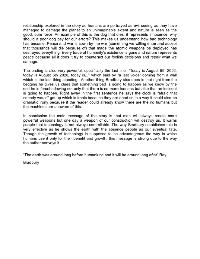 explore how the writer presents a disturbing vision of a world which also comments on the present state of humanity. e preview image 2