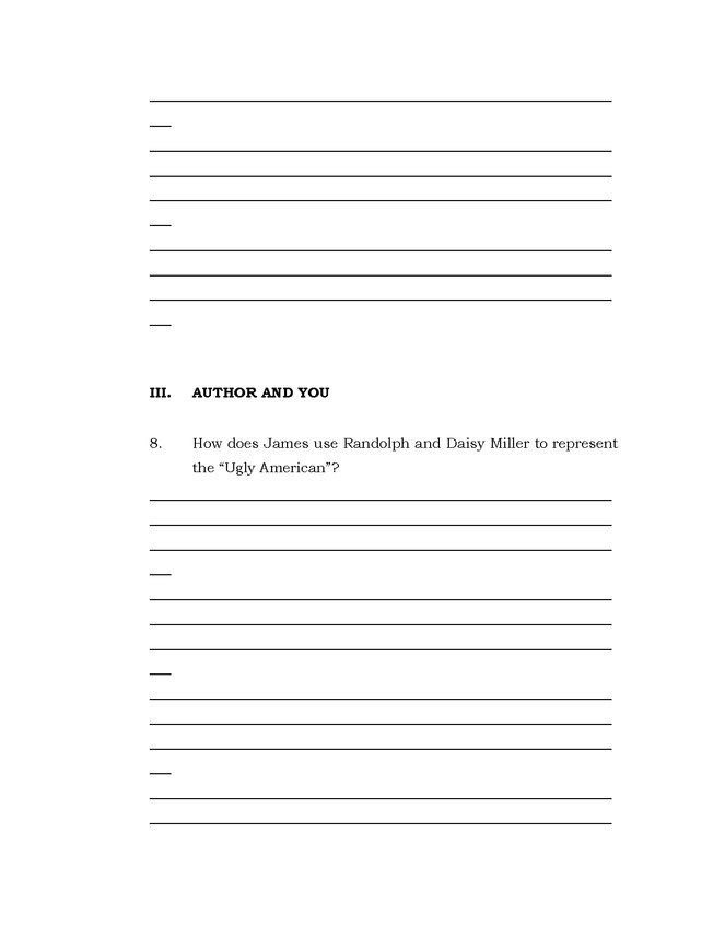 qar questions for james's daisy miller, ch. i preview image 6