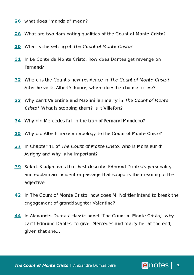 popular questions about the count of monte cristo preview image 3
