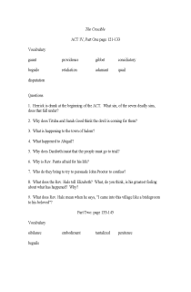 the book cover of The Crucible Study Guide Act IV