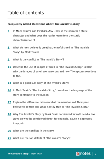 Preview image of Popular Questions About The Invalid's Story