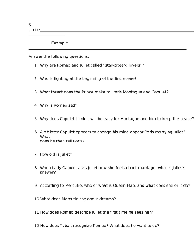 romeo and juliet act 1 quiz preview image 2