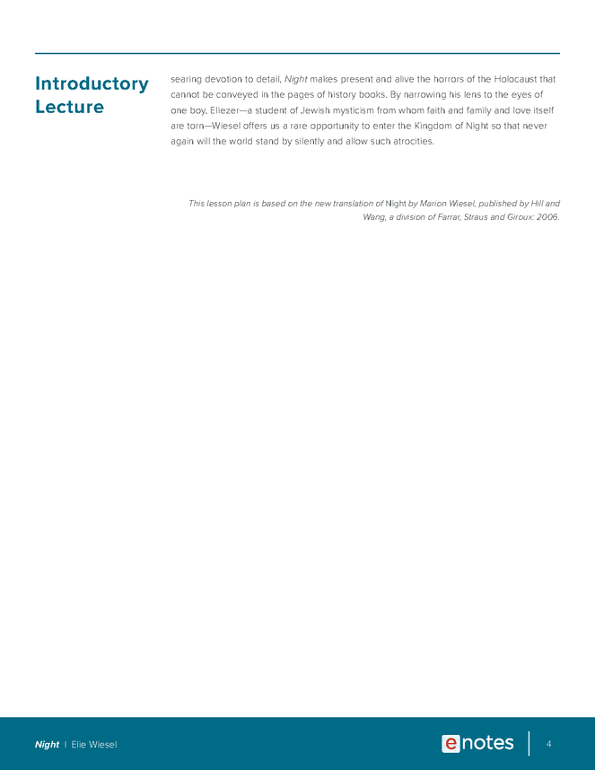 night enotes lesson plan preview image 4