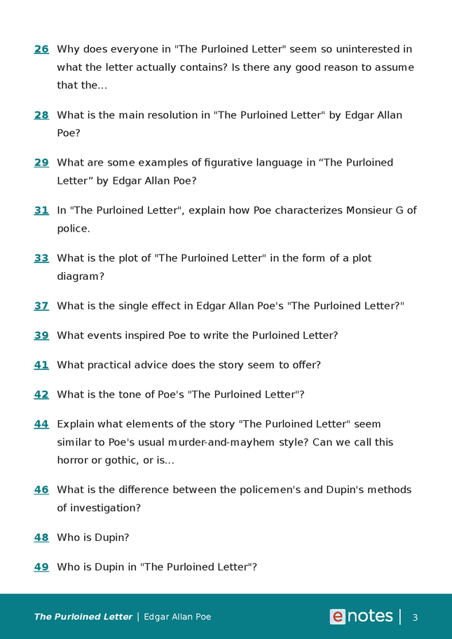 popular questions about the purloined letter preview image 3