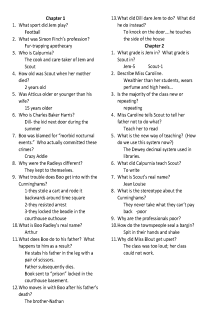 chapter questions for to kill a mockingbird