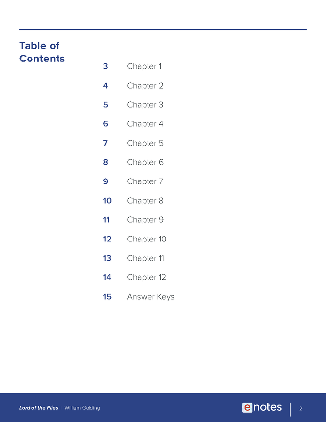 Lord of the Flies Reading Comprehension Quiz - eNotes.com