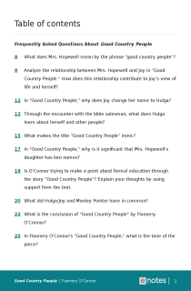 Preview image of Popular Questions About Good Country People