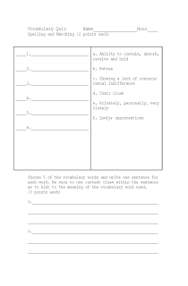 the book cover of CATR (Part three) Vocab and Spelling Quiz