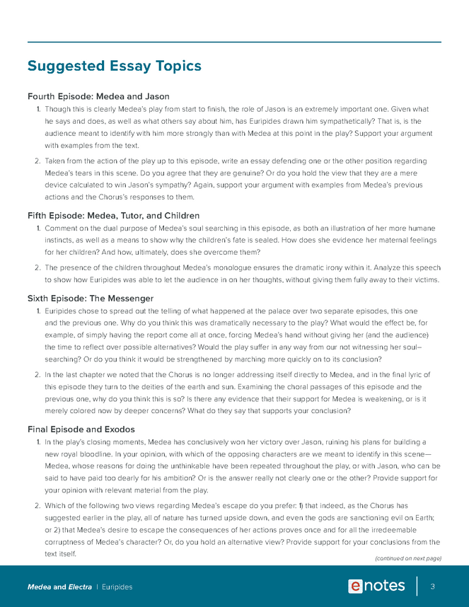 medea and electra essay topics and outlines preview image 3