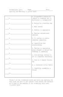 the book cover of OMAM Ch. 5-6 Vocab and Spelling  Quiz