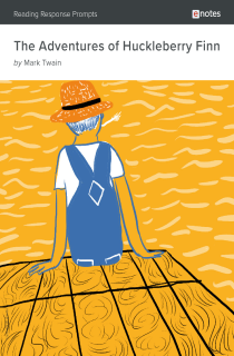 the book cover of The Adventures of Huckleberry Finn eNotes Reading Response Prompts