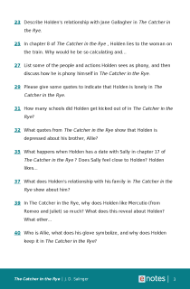 Preview image of Popular Questions About The Catcher in the Rye