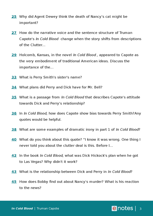 popular questions about in cold blood preview image 3