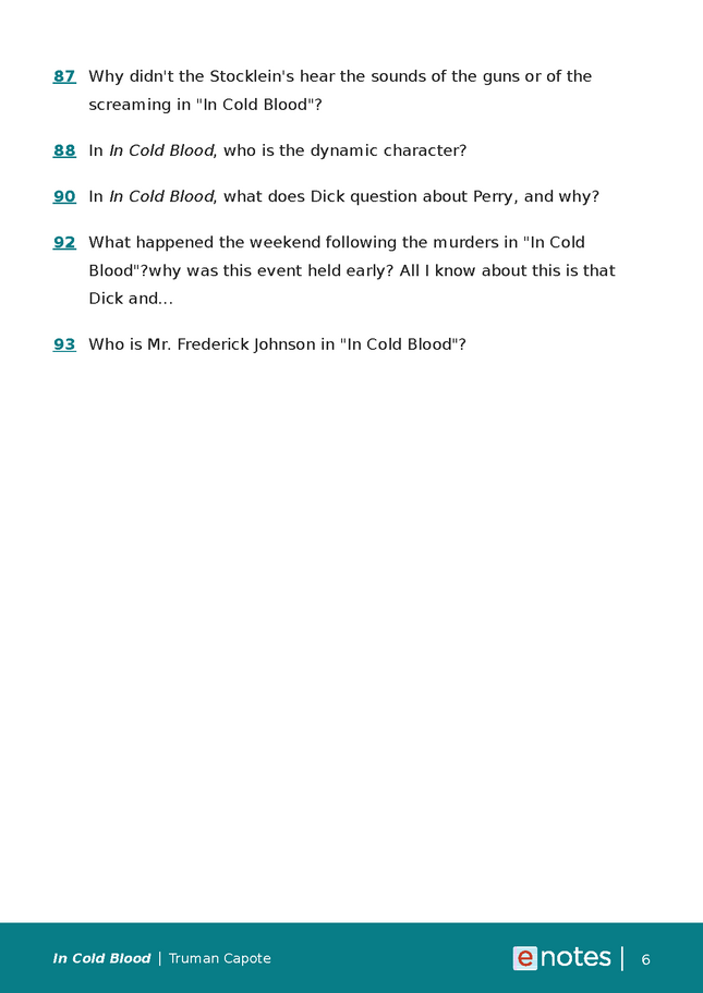 popular questions about in cold blood preview image 6
