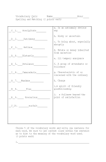 Cover image of Winter Dreams Vocab and Spelling Quiz Key
