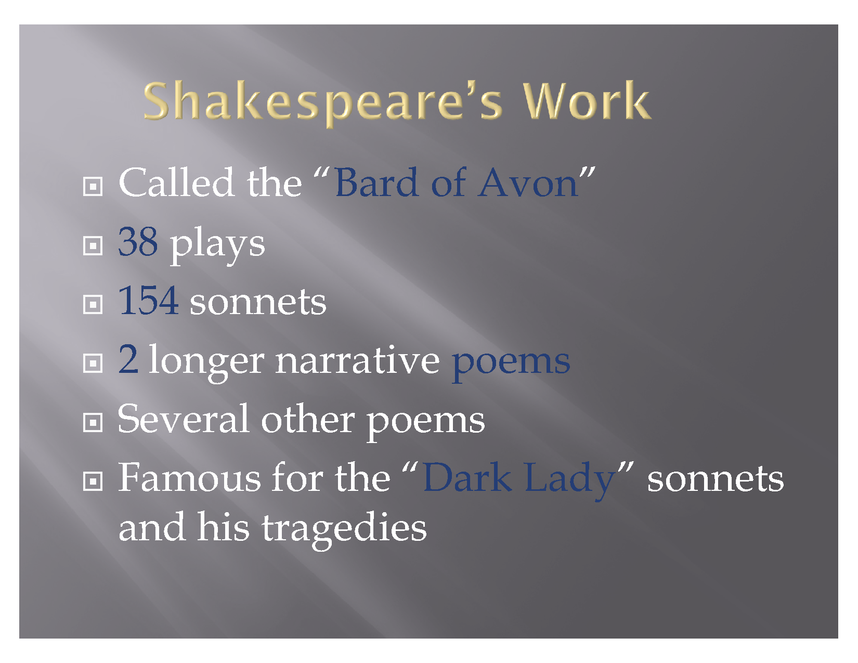 Romeo and Juliet: Introducing Shakespeare PowerPoint - eNotes.com