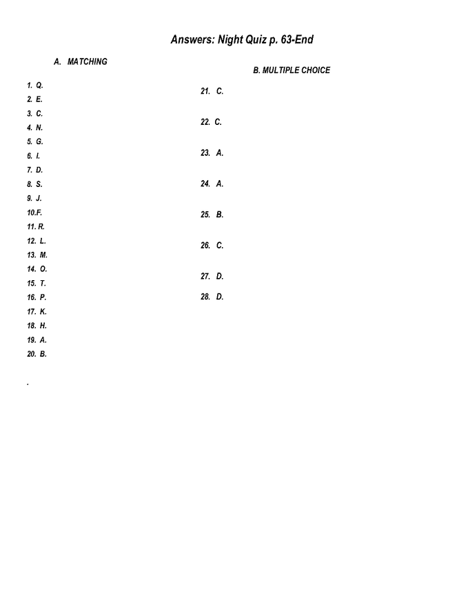 night quiz/answer key p. 63-end preview image 4