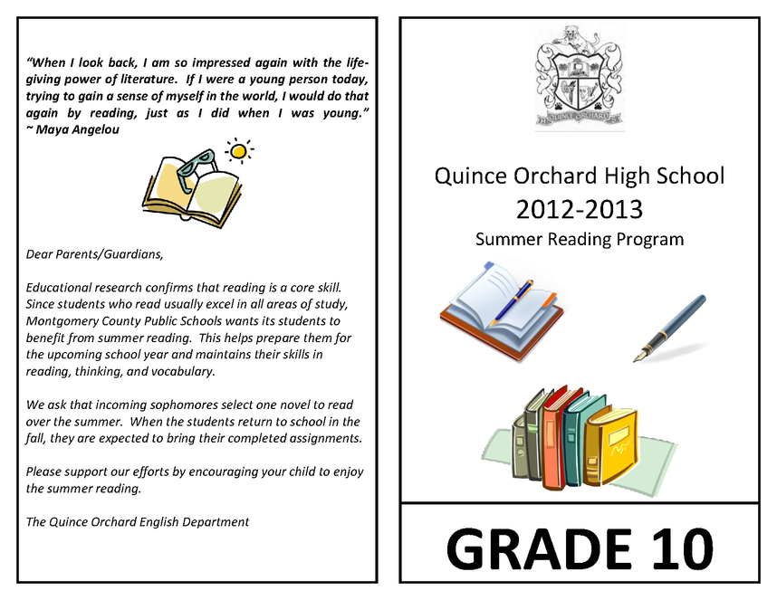 10th grade reading for qohs preview image 1