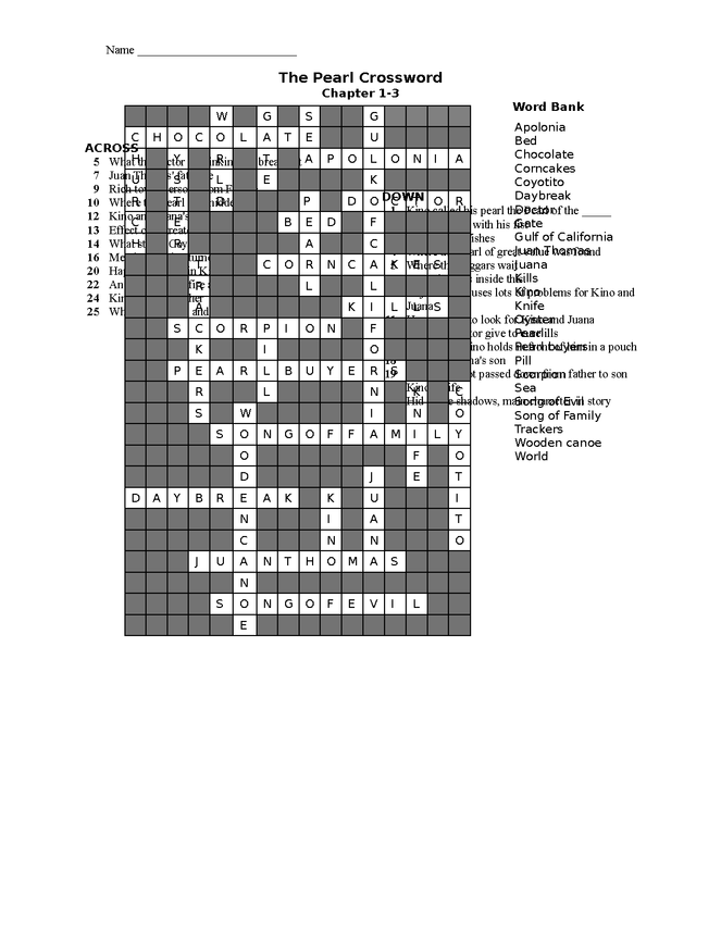 the pearl ch1-3 crossword key preview image 1