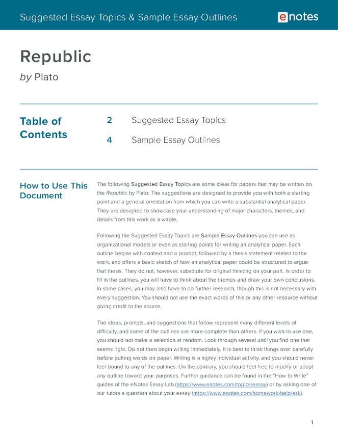 republic essay topics and outlines preview image 1