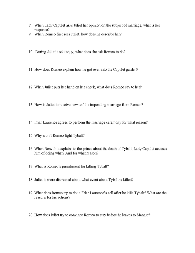 romeo and juliet exam preview image 2