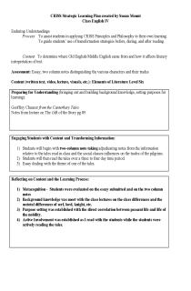 the book cover of Canterbury Tales two column note taking