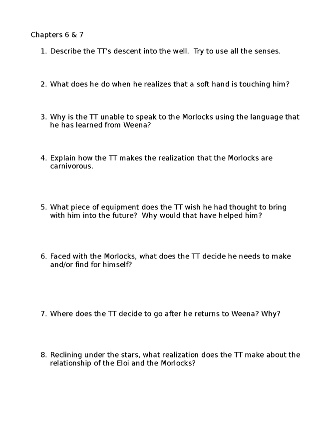 time machine study guide/review sheets preview image 4